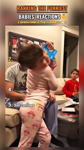 Ranking the funniest Babys' Reactions 🤭🔥 #funny #baby #reaction #fyp #viral