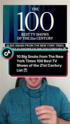 Replying to @Megablah99 10 big snubs from the New York Times 100 best tv shows of the 21st century list 📺 #tvshows #tvshowrecommendation #whattowatch #besttvshow
