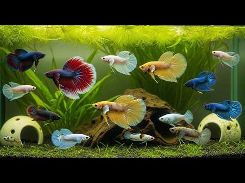 Beautiful Exquisite Butterfly Betta in Aquarium | Underwater Elegance and Color #ButterflyBetta