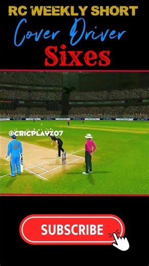 Real Cricket 🏏 Weekly Short Cover Driver Sixes #realcricket #gaming #shorts