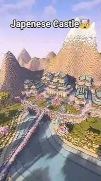 Minecraft Japanese Castle Timelapse 🏯 (Epic Build Short)