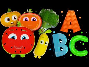 ABC Song with Funky Fruits + More | Baby Sensory Animation and Fun Dance Party