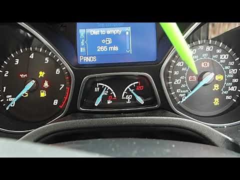 Checking dashboard warning lights in the Ford Focus Automatic car