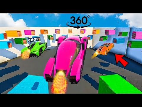 GTA 5 CHOP AND FROSTY LAUNCH CARS INTO 360 MYSTERY BOX