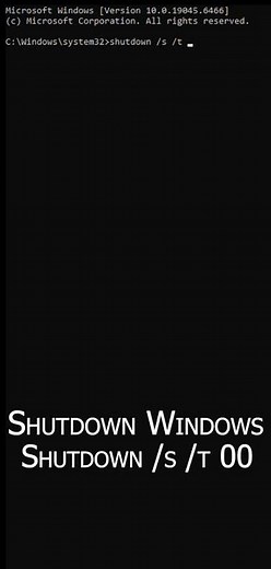 How to Shutdown Windows using Command #shutdown #windows #command #script #useful #knowledge
