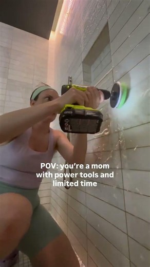 My best hack yet: smack a scrub brush on your drill and go to town on your grout