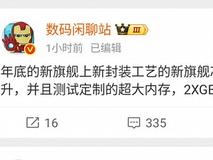 年底的新旗舰上新封装工艺的新旗舰芯，能效再提升，并且测试定制的超大内存，2XGB