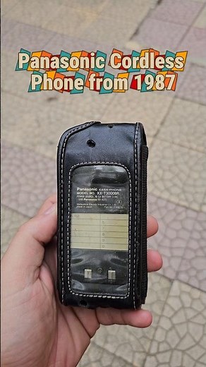 Ever Seen a Phone From 1987? Meet the Panasonic KX-T3000 #panasonic #vintagephone #nostalgia