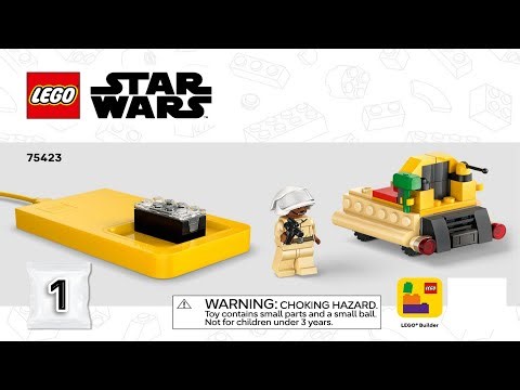 LEGO Instructions - Star Wars - 75423 - Luke's Red Five X-wing - SMART Play (Book 1)