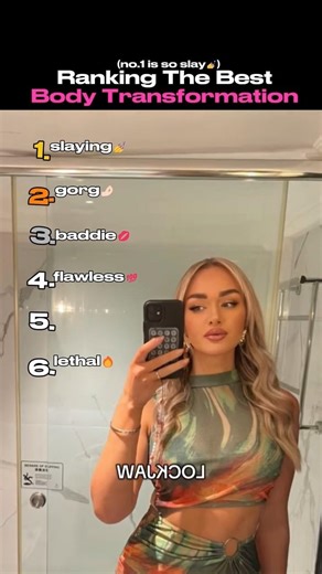 Ranking The BEST Body Transformation! (no.1 is so slay💅)