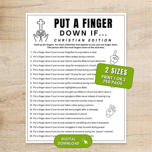 Christian Group Game for Adults, Church Icebreaker Printable, Women’s Ministry Activity, Faith Based Party Game (digital Download) - Etsy
