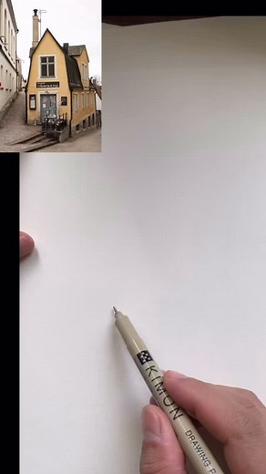 Line and Wash: Sketching the Yellow House on the Old Street | Nguyễn Đăng Tuấn