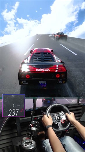 UNBEATABLE POWER 1100HP FERRARI F40 COMPETIZIONE #shorts #forzahorizon5 #simulator #rtx4090 #gaming