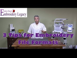Machine Embroidery File Formats Explained