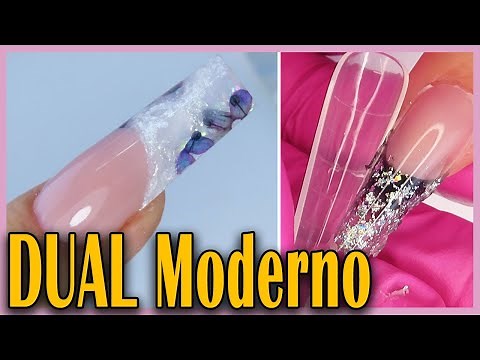 😍 ENCAPSULATED Acrylic Nails with MODERN DUAL Molds 💅 COFFIN / RUSSIAN Almond / STRAIGHT Tips