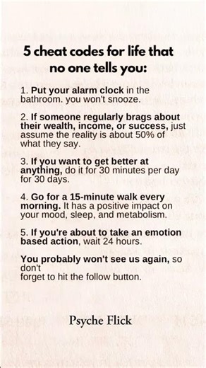 5 cheat codes for life that no one tells you. #trending #viral #shorts #viralshorts #explore