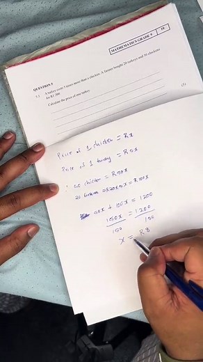 Grade 8 Maths Exam Paper Revision for Term 3