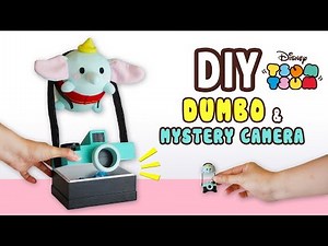 DIY Dumbo & Mystery Camera Storage Box(FREE PATTERN) Collab with Kawaii Felting - Tsum Tsum Plushie