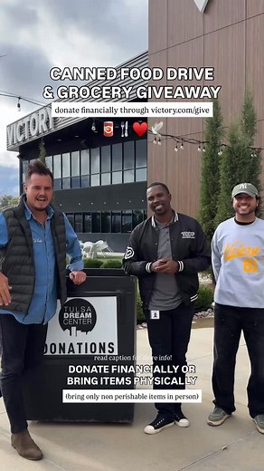 GROCERY GIVEAWAY🥫♥️🕊️💌 read below for more info! We have an OPPORTUNITY to GIVE & we need your help victory! If you are able to give financially or bring items physically, the community of Tulsa needs your help! Because of current events with SNAP benefits being suspended many families will be left with no groceries. We are collecting groceries at these locations: • @victorytulsa Central Campus 7700 S. Lewis Ave📍 (Receive groceries any-day of the week) • @tulsadreamcenter NORTH & WEST Campus