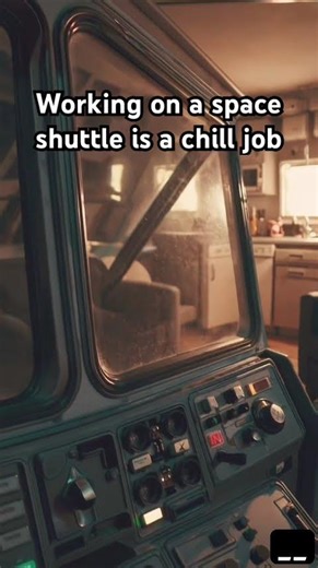 Working on a space shuttle is a chill job