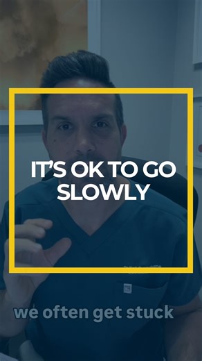 Dr Neil Cuninghame • Chiro on Instagram: "Slow progress is not failure, it is accurate, evidence-based recovery. When your nervous system is sensitive, rushing movement signals danger. Going slowly signals safety. Slow is more effective because when you move slowly, you give your brain time to: * scan the environment * confirm there’s no danger * relax unnecessary tension * reduce protective guarding * update movement predictions * desensitise gradually * and stay below the fear threshold This a
