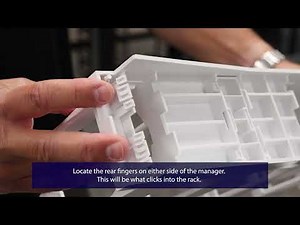 Tool-Less Horizontal Manager Installation Instructions | MM20 Rack Cable Management | Legrand