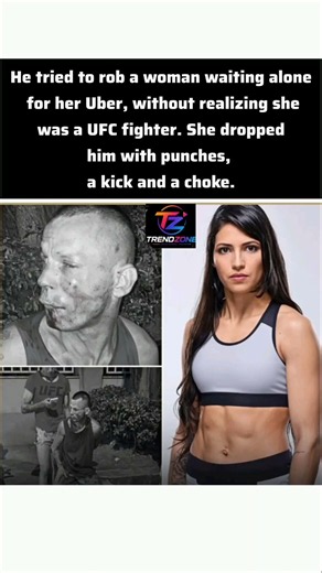 UFC Fighter Polyana Viana Neutralizes Robber. #PolyanaViana #UFC #MMA