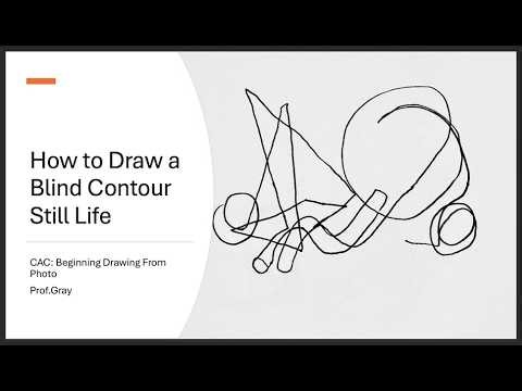 How to Draw a Blind Contour Drawing | Beginning Drawing From a Photo
