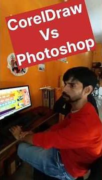 CorelDRAW Vs Photoshop #coreldraw #photoshop #aasangraphics #motivation #graphicdesign #rvmaurya