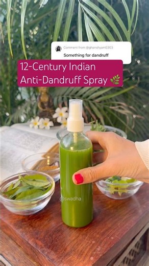 12 th -Century Indian Anti-Dandruff Spray 🌿 Neem + Methi Formula | Instant Relief for Itchy Scalp