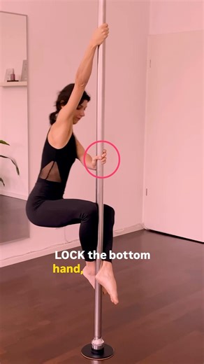 Common mistake in Fireman Spin: Gripping the pole too tight when your pushing hand should be OPEN