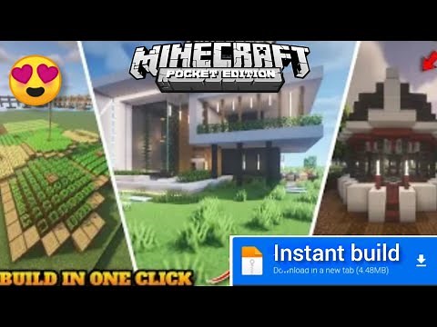 Instant build mod for minecraft pe 1.21|| instant structure mod for MCPE 1.21