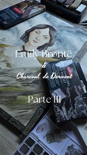 Noridibuja on Instagram: "🫶✍️Última parte de la serie dibujada sobre Emily Brontë y Charcoal de Derwent Los materiales utilizados para realizar esta serie fueron de la línea Charcoal de @derwentart_argentina ya que cumple con las características plásticas necesarias para ilustrar esta historia. Lo papeles utilizados fueron de @fabrianoargentina, línea Artístico 100% algodon, línea Drawing black y Tiziano. Muchísimas gracias por apoyar este tipo de contenido! Recorda compartilo con tus amigas/os