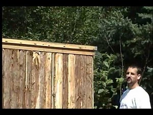 Building a Cedar Rustic Deer Blind