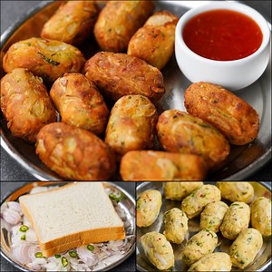 1.6M views · 10K reactions | Bread Onion Snack Recipe | Crispy Fried Onion Snacks | Bread Snacks Recipe | N'Oven - Cake & Cookies | Facebook