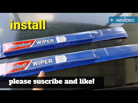 Duralast Conventional Wiper Blades Install