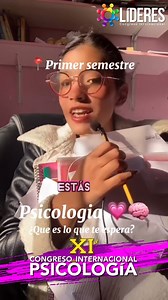 Carrera de psicología, primer semestre 💗 pequeño resumen de mis cursos de carrera #p// #universidad #vidauniversitaria #psicologia #carreradepsicología #historiadelapsicologia #estudiantesuniversitarios #studywithme #studytok #students | Líderes en Psicología