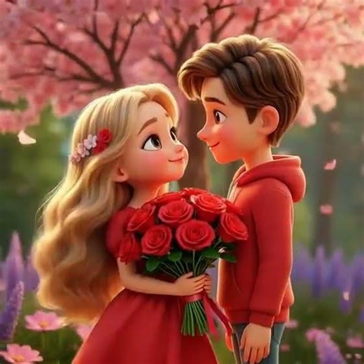 Happy Valentine’s Day 💖 | Cute 3D Cartoon Love Story 🌹