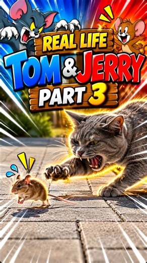 Wait For The Ending: Real Life Tom & Jerry #shorts #funny #cats