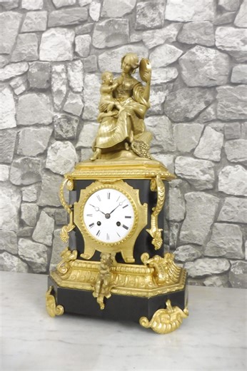 Antique Bronze French Mantel Clock Desk Clock Table Clock - Etsy