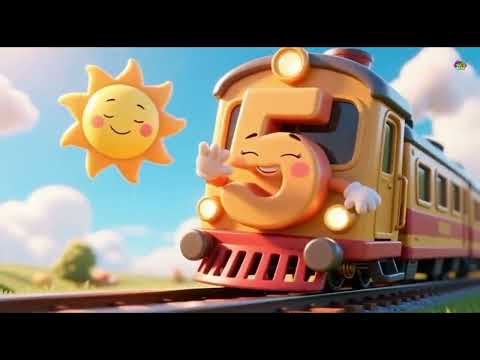 Train Numbers Song | Learn 1 to 20 with Train 🚆🔢 | Kids Learning Rhymes