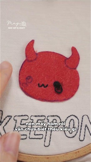 Thêu chú wủy chibi - Học thêu cùng Tiệm Tạp Hóa Nhà May
