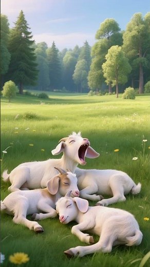 Cutest Goat Nap Ever Caught on Camera! #cute