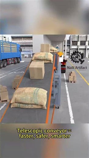 Fast Container loading 🔥 Telescopic Conveyor