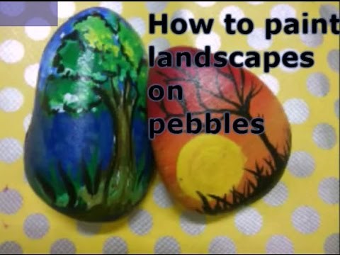 DIY | How to paint on pebble/rock | Pebble painting For Beginners