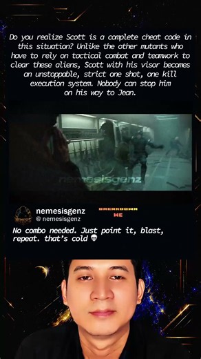 This scene actually shows how effective Cyclops can be in the right situation.
