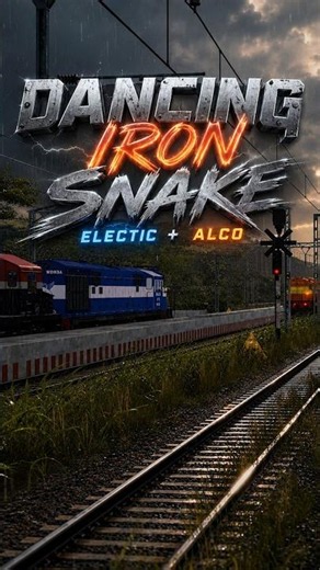 ⚡ ELECTRIC vs ALCO in Rain 🌧️ Dancing Iron Snake 🔥 #shorts