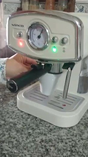 cafetera expresso winco. café molido