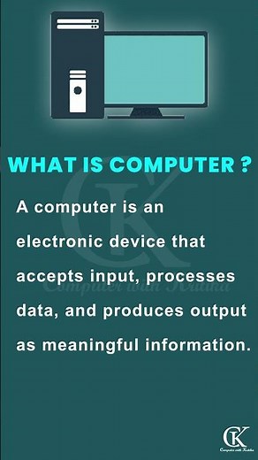 What is Computer ? I कंप्यूटर क्या है ? I Computer With Kritika #computer #fundamental #definitions