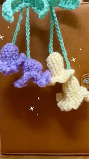 The Cutest Crochet Lily of the Valley! 🌸 (Full Tutorial in my channel!) #shorts